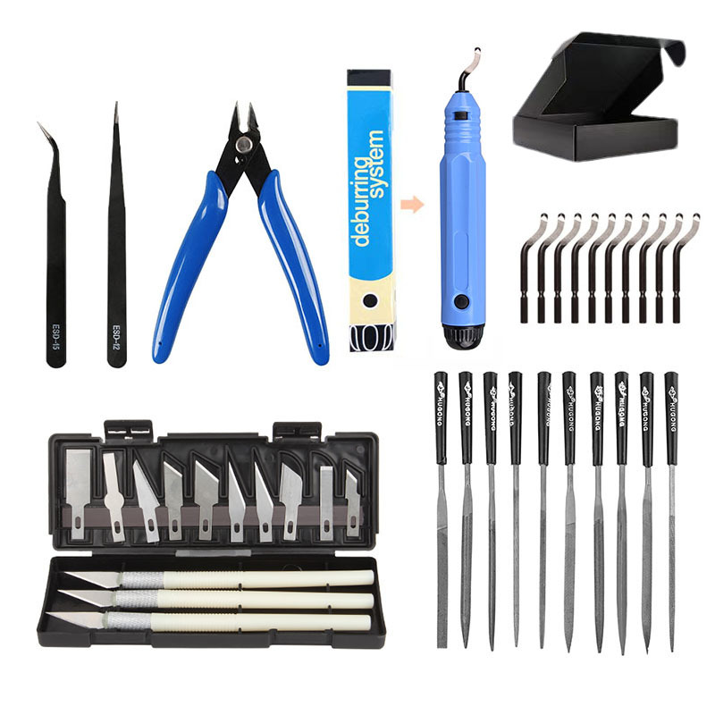Model Kit Cutter - 38 قطعة أدوات طحن نموذج ثلاثي