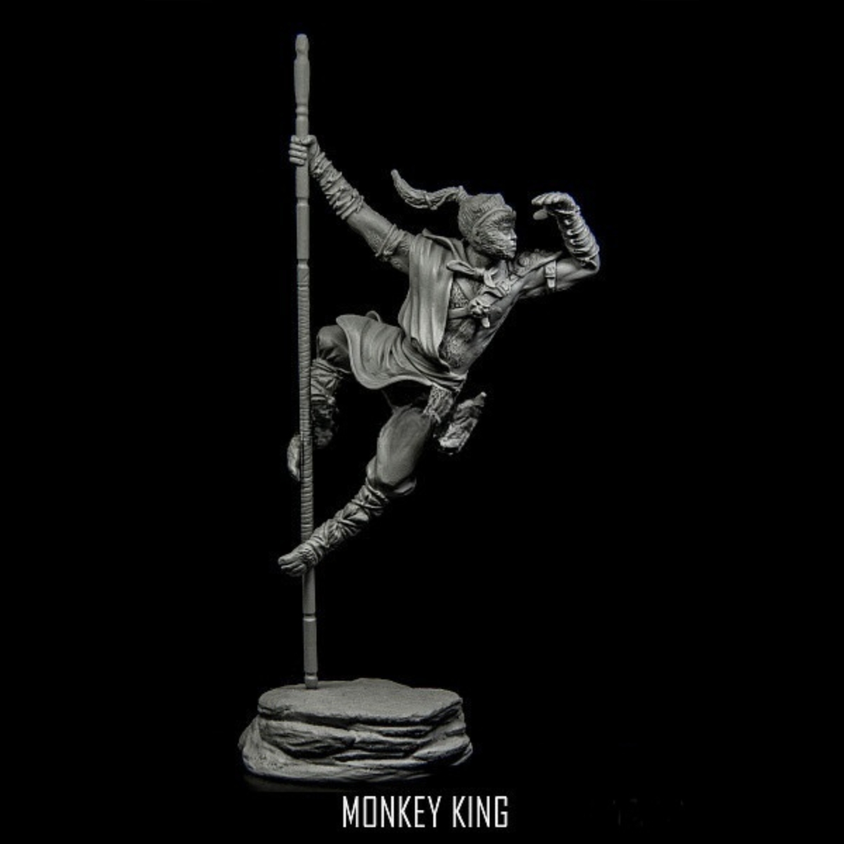 نموذج جندي من الراتنج GK - ملك - مراجعة Model Kit Wukong وسعره